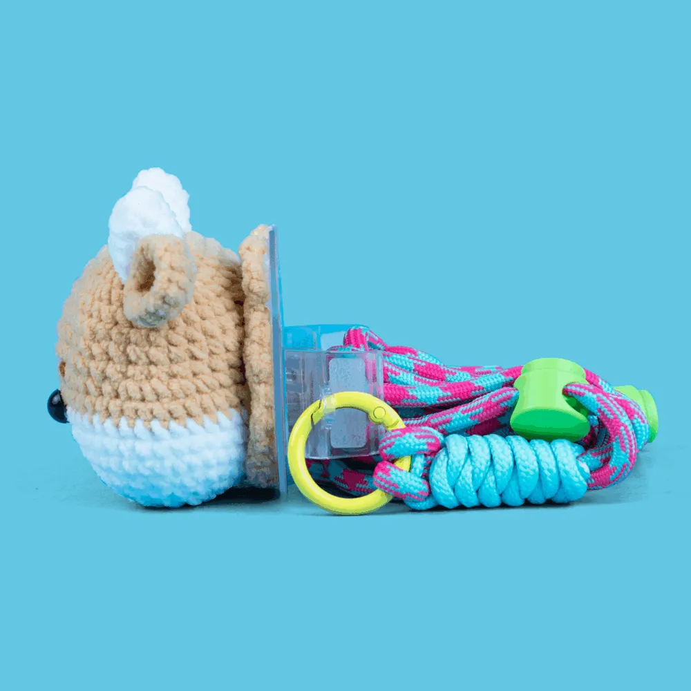 Intermediate Animals Tiger Cow Mouse Rabbit Phone Holder Crochet Kit
