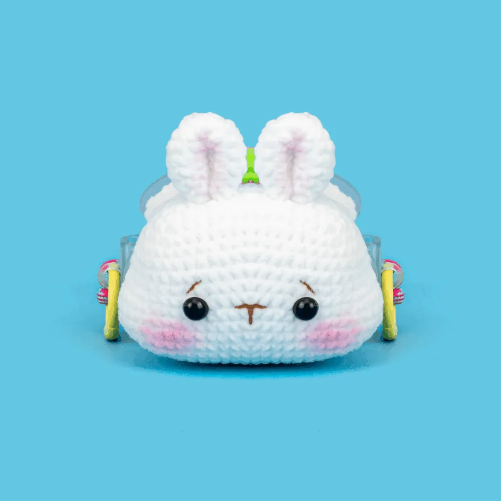 Intermediate Animals Tiger Cow Mouse Rabbit Phone Holder Crochet Kit