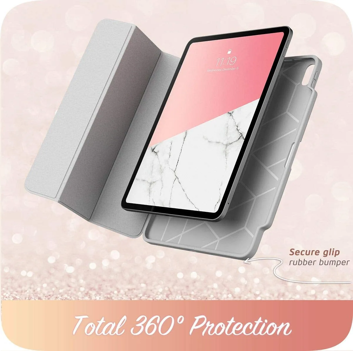 iPad Pro 11 inch (2018) Cosmo Case-Marble Pink