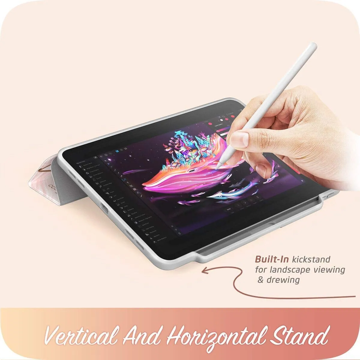 iPad Pro 11 inch (2018) Cosmo Case-Marble Pink