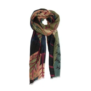JEWEL TONE MULTI TREES SCARF