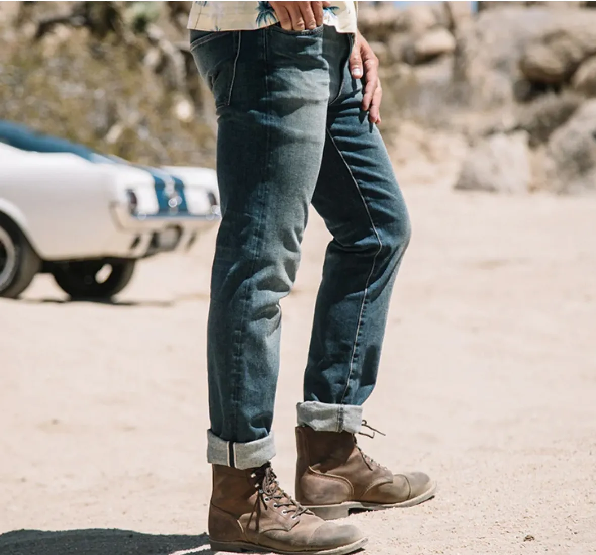 Kato CORE-The Pen Slim 10.5 Oz Denim Jeans Rain