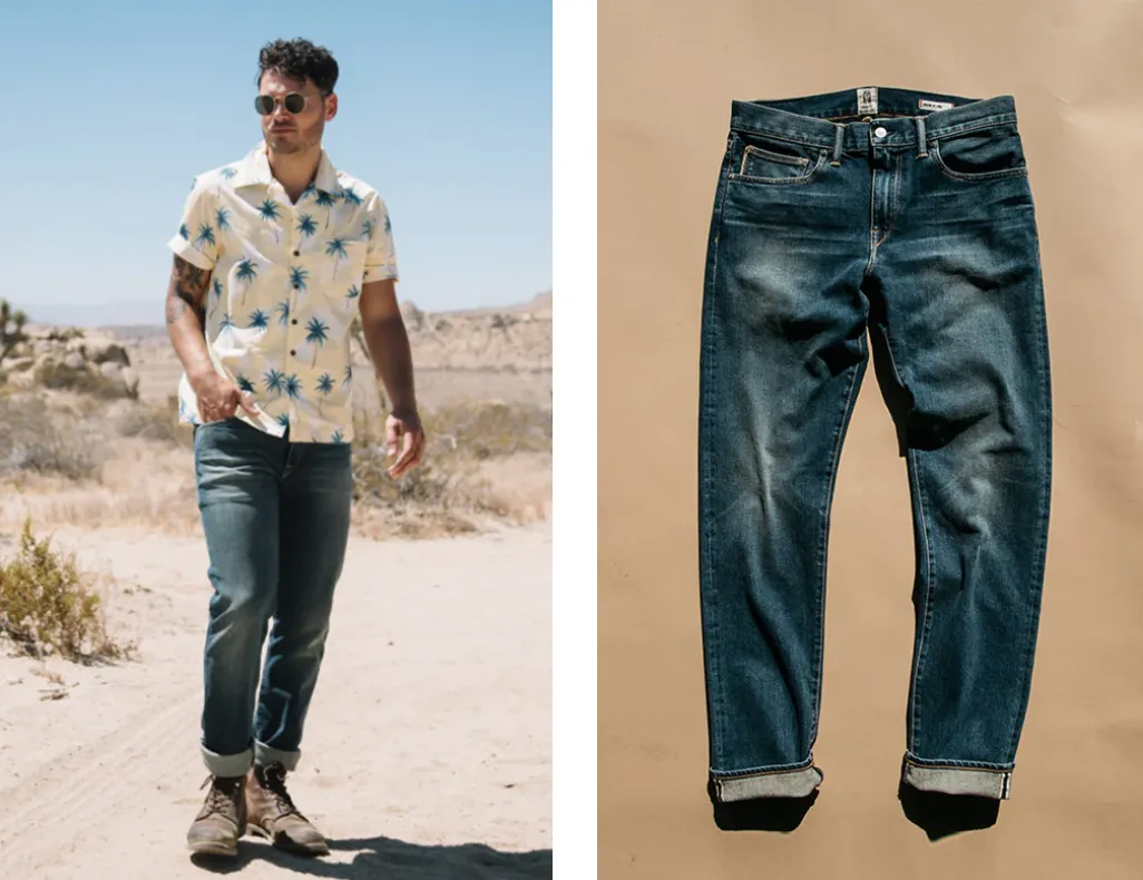Kato CORE-The Pen Slim 10.5 Oz Denim Jeans Rain