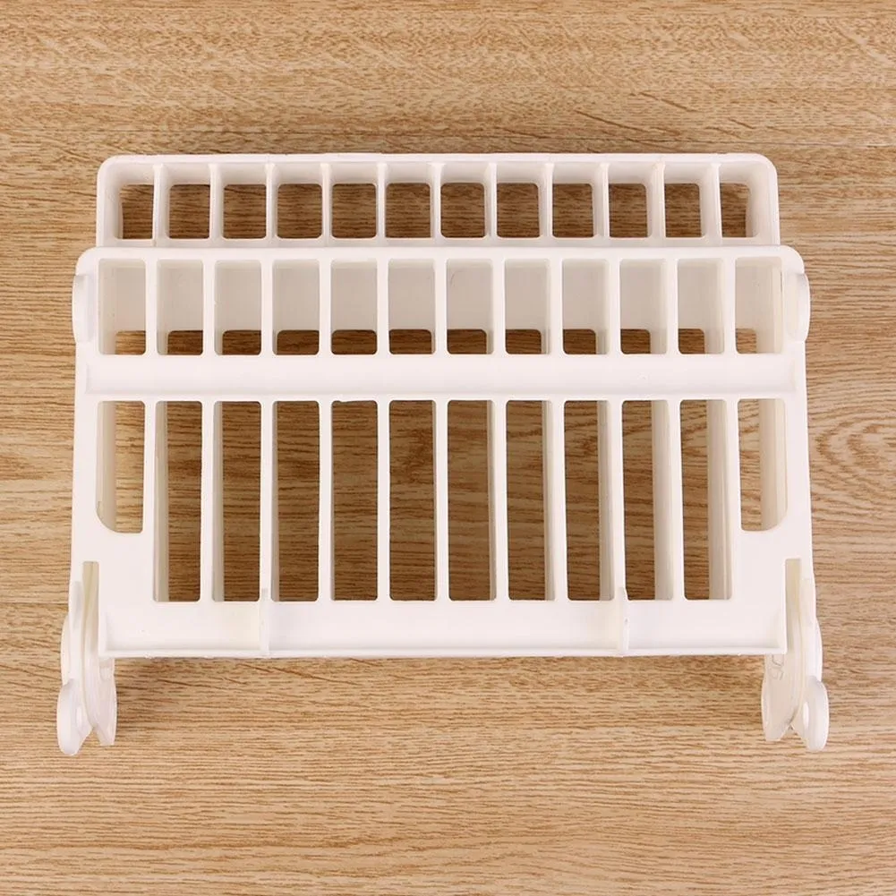 Kitchen Foldable Dish Plate Drying Rack Organizer Drainer Plastic Storage Holder