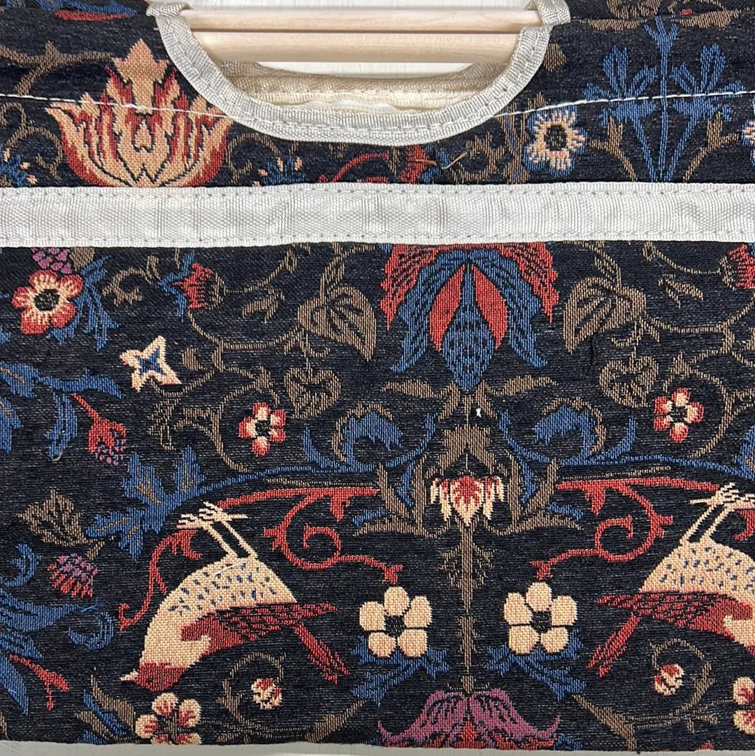 Knitting Storage Bag - Wooden Handle