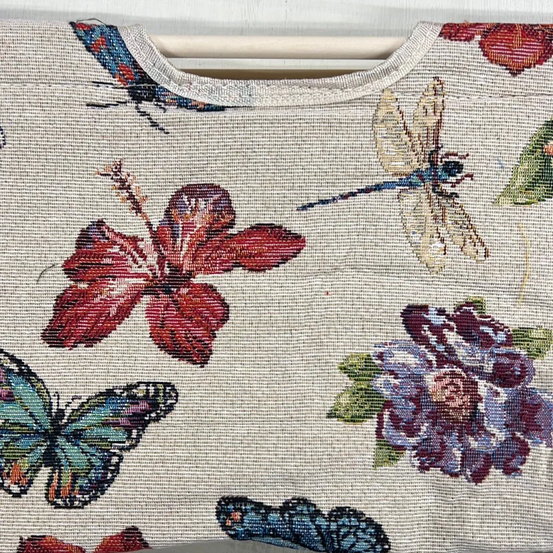 Knitting Storage Bag - Wooden Handle