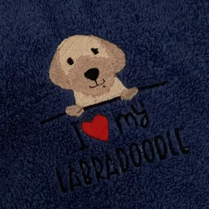 Labradoodle Dogs Drawstring Gym Bag - Personalised
