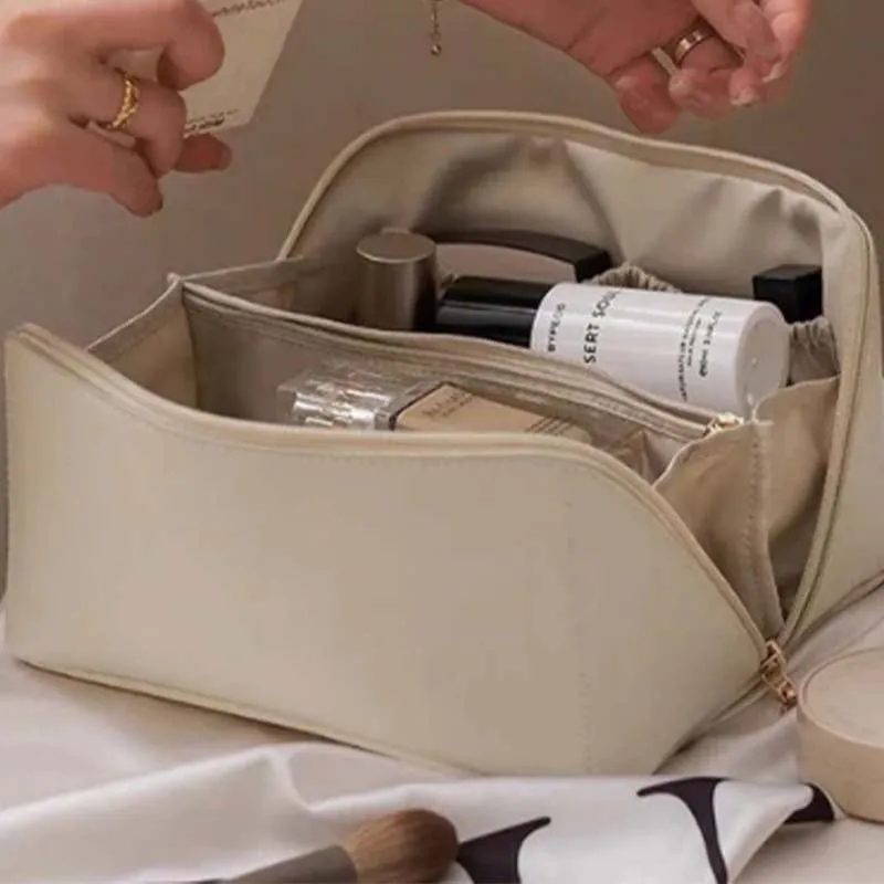Large capacity Cosmetic Bag Train Case Vanity Case