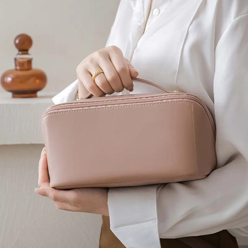 Large capacity Cosmetic Bag Train Case Vanity Case