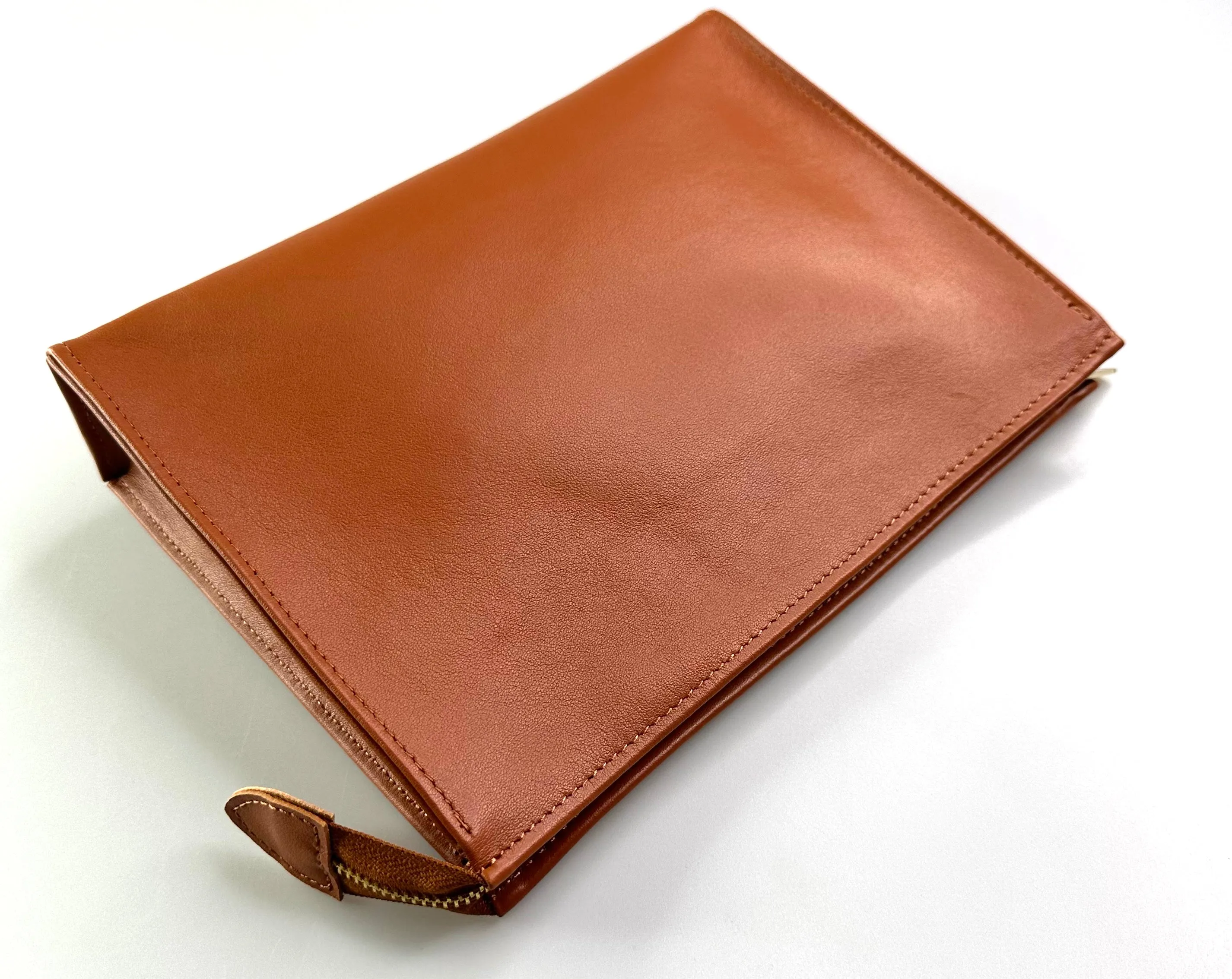 Leather Toiletry Pouch 26 - Brown