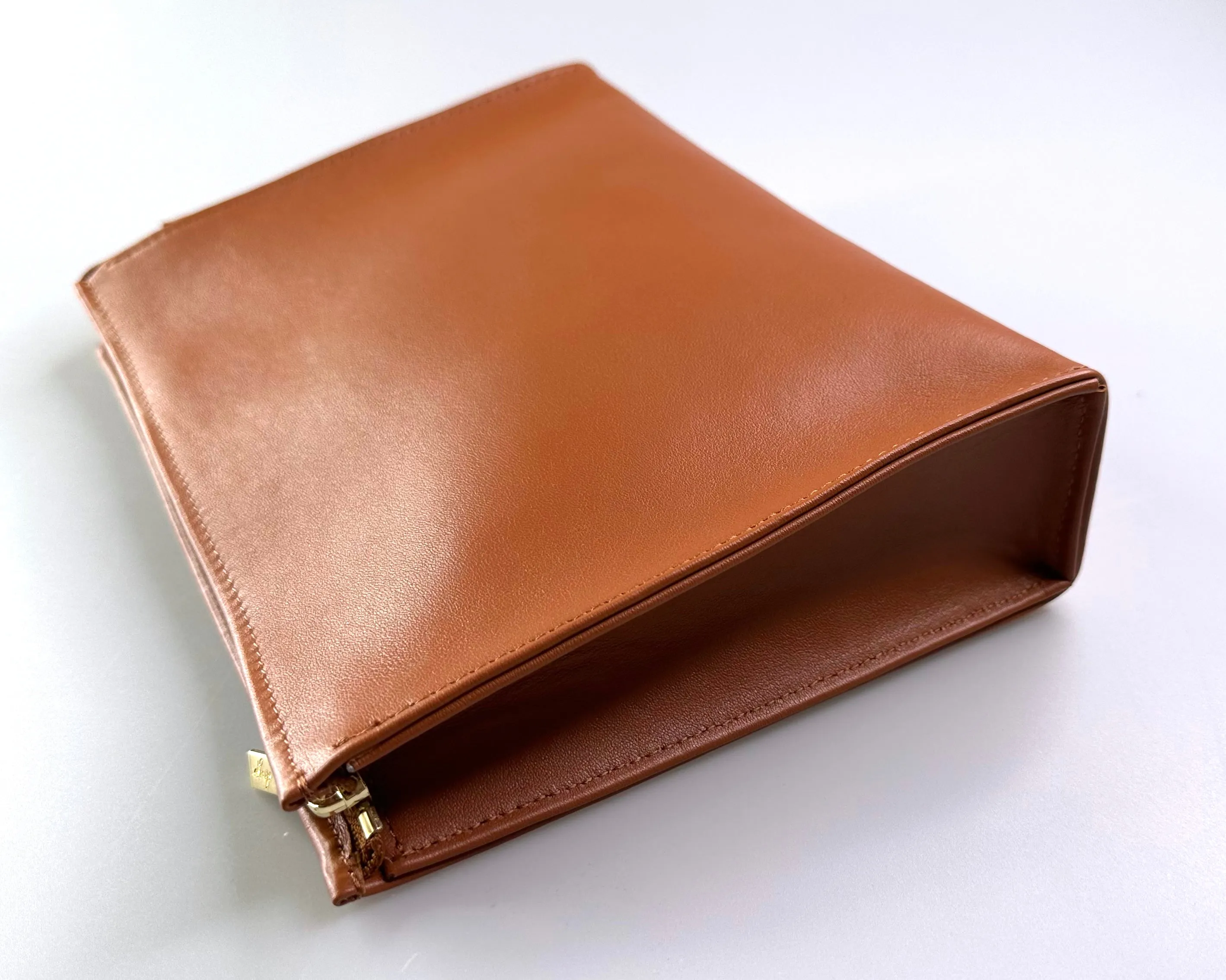 Leather Toiletry Pouch 26 - Brown