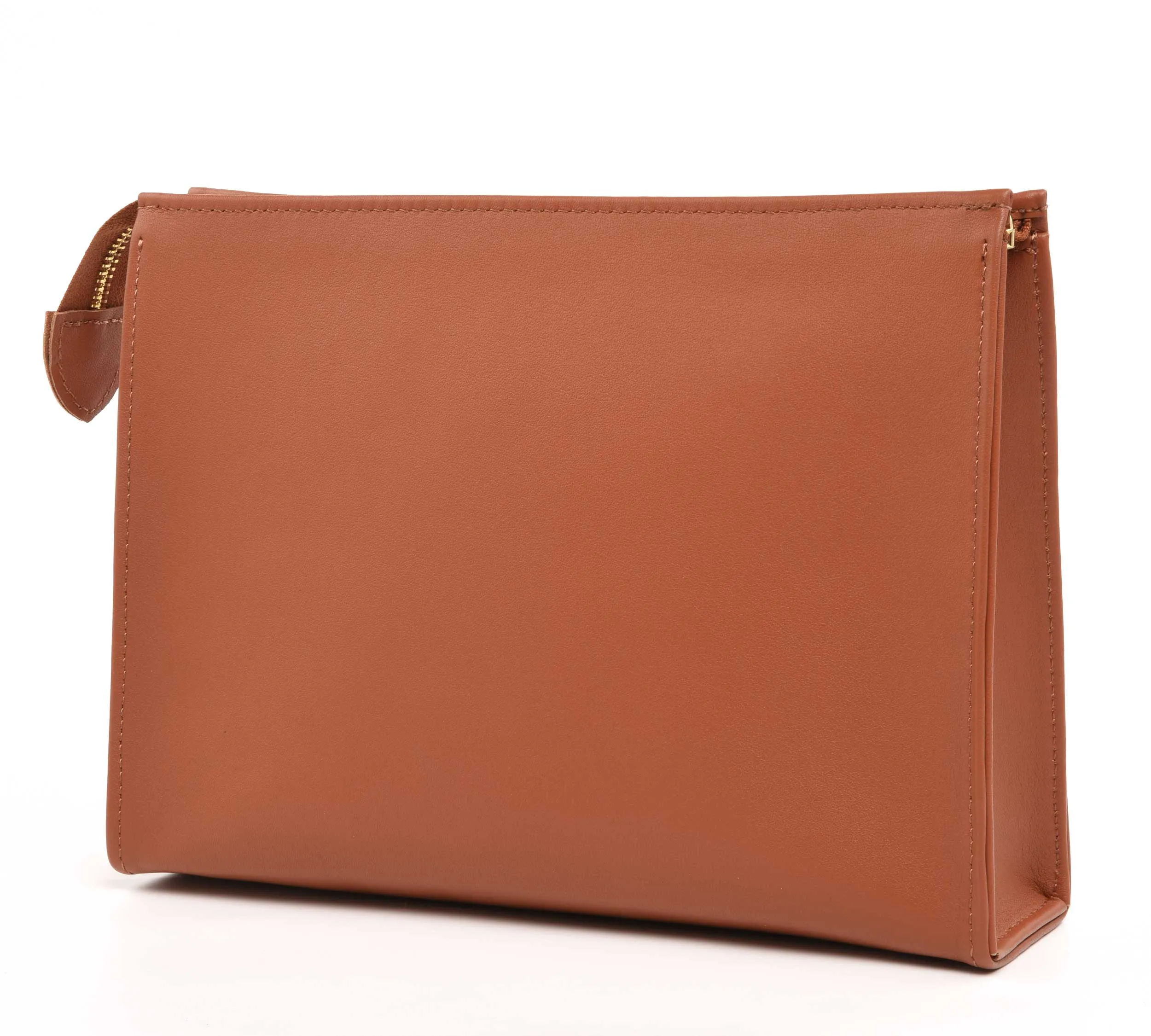 Leather Toiletry Pouch 26 - Brown