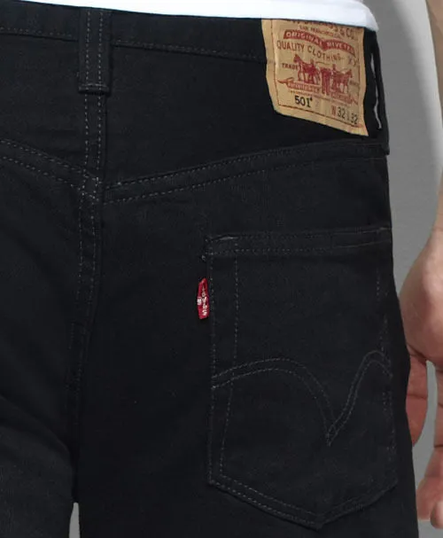 Levi's® Men's 501 Pre-Washed Denim Jeans - Black