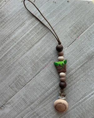 Little Green Guy Pacifier Holder