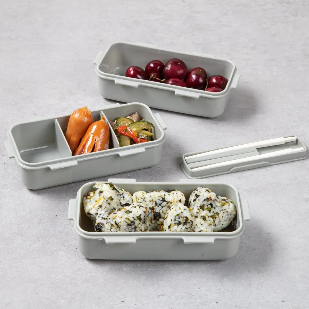 LocknLock 3-Layer Lunch Box Set with Chopsticks   Green Check Pattern Insulated Bag Food Storage Korean Kitchen Picnic Office / from Seoul, Korea