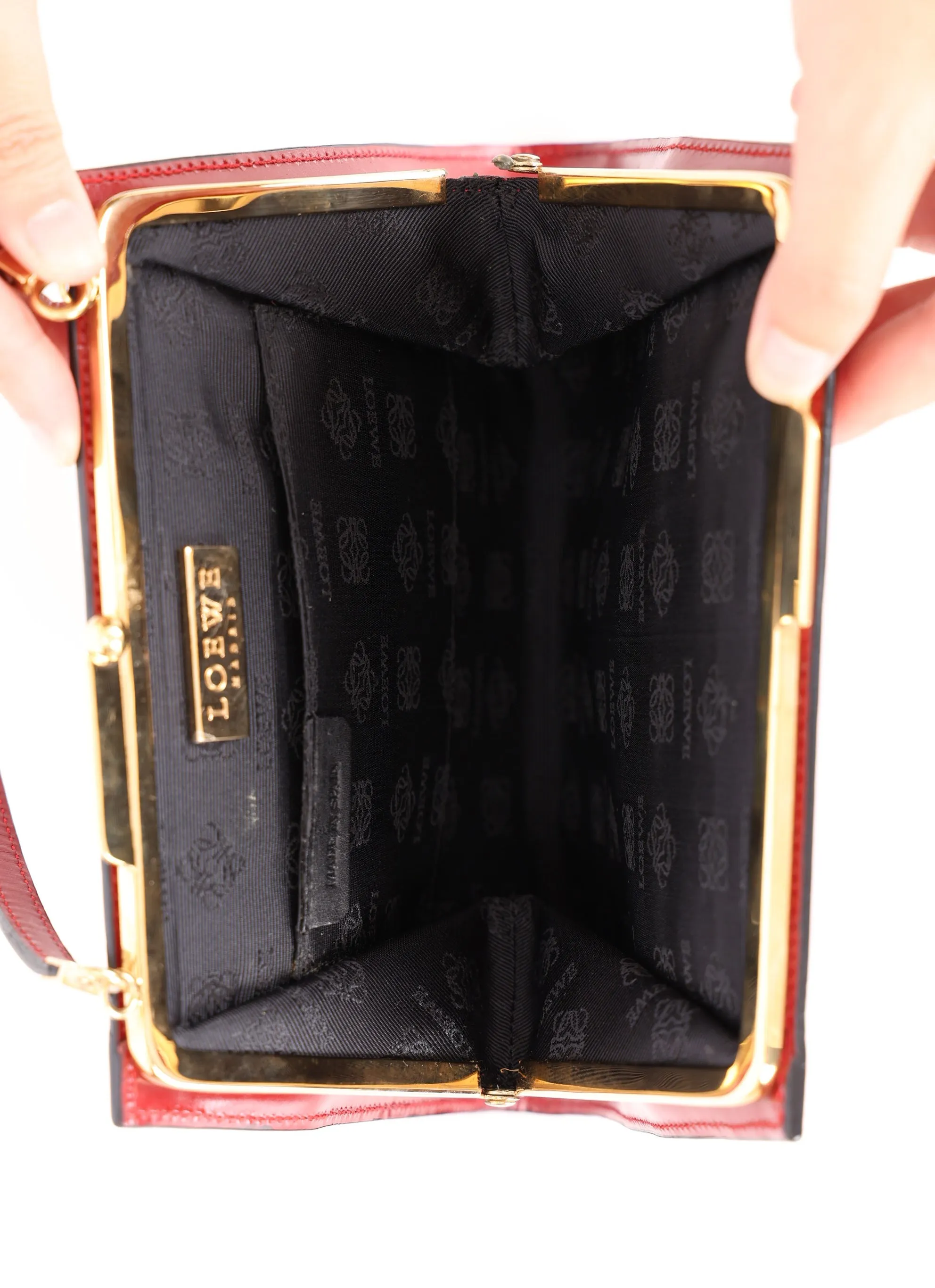 Loewe Boxcalf Kisslock Bag