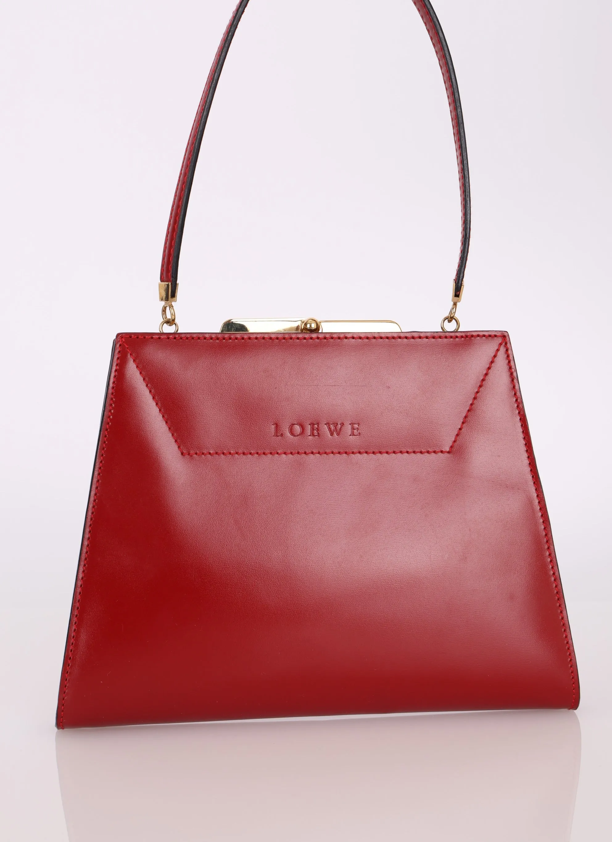 Loewe Boxcalf Kisslock Bag