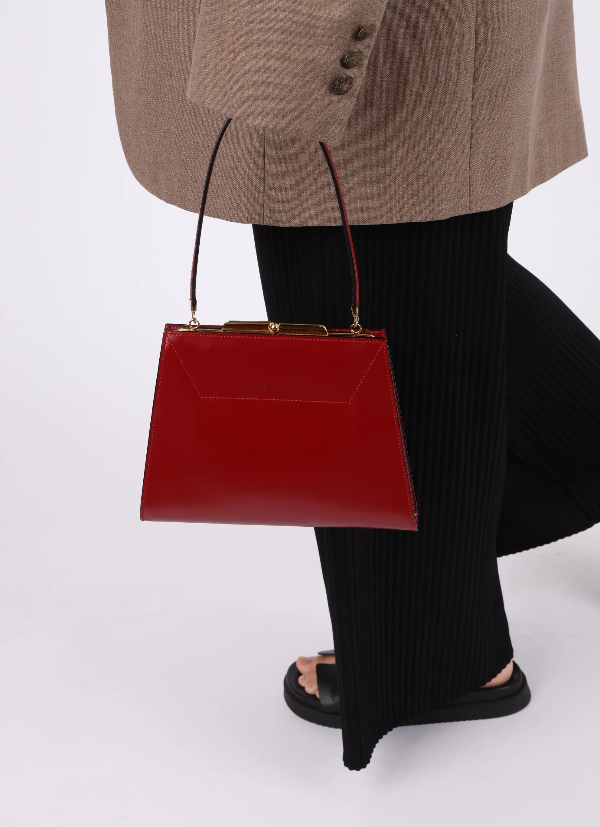 Loewe Boxcalf Kisslock Bag