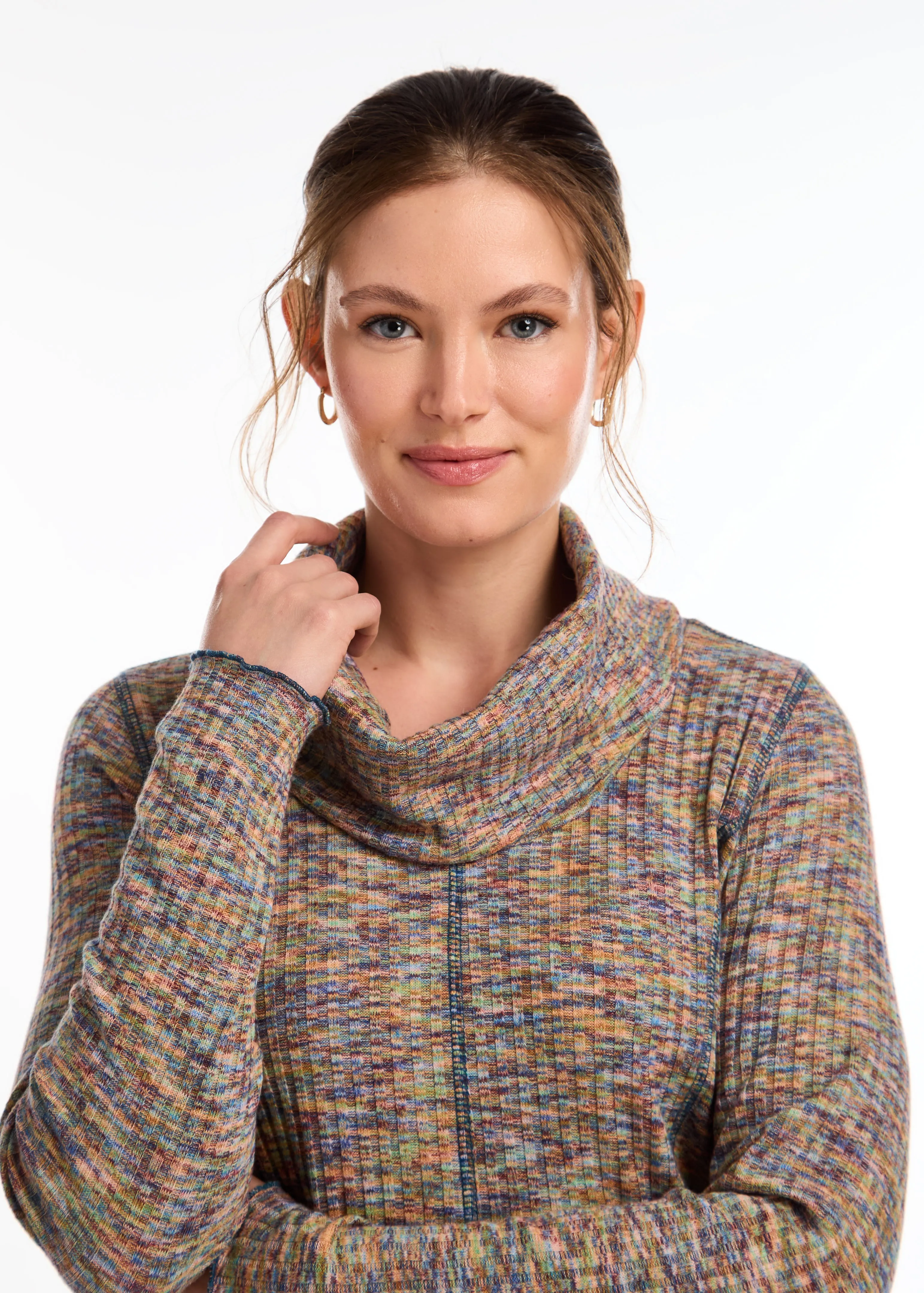 Long Sleeve Cowl Neck Top