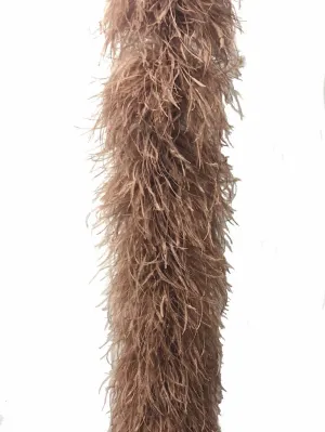 Luxurious Caramel 12 Ply Ostrich Feather Boa