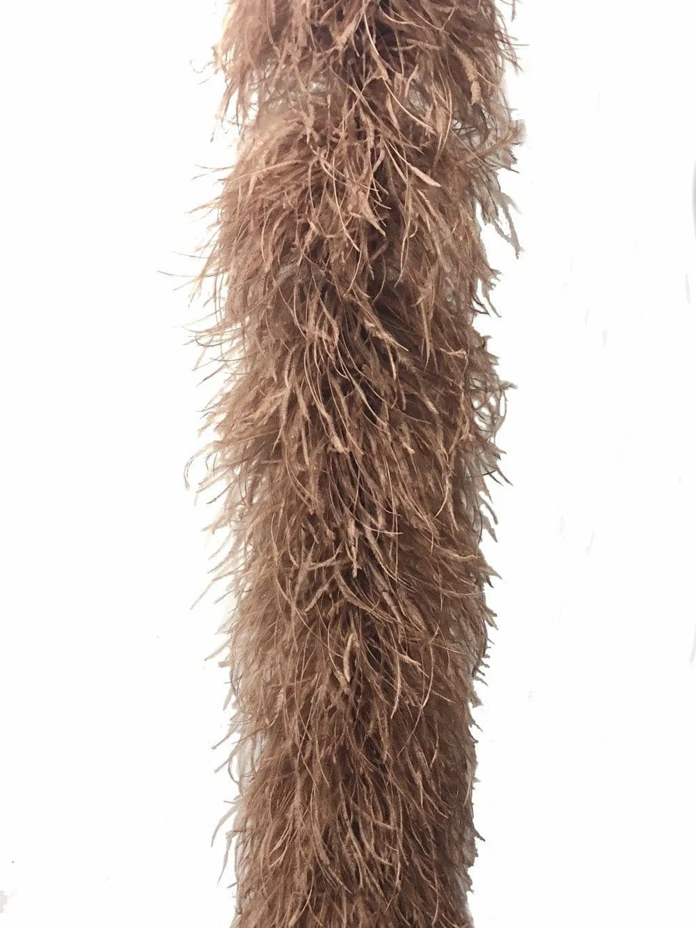 Luxurious Caramel 12 Ply Ostrich Feather Boa