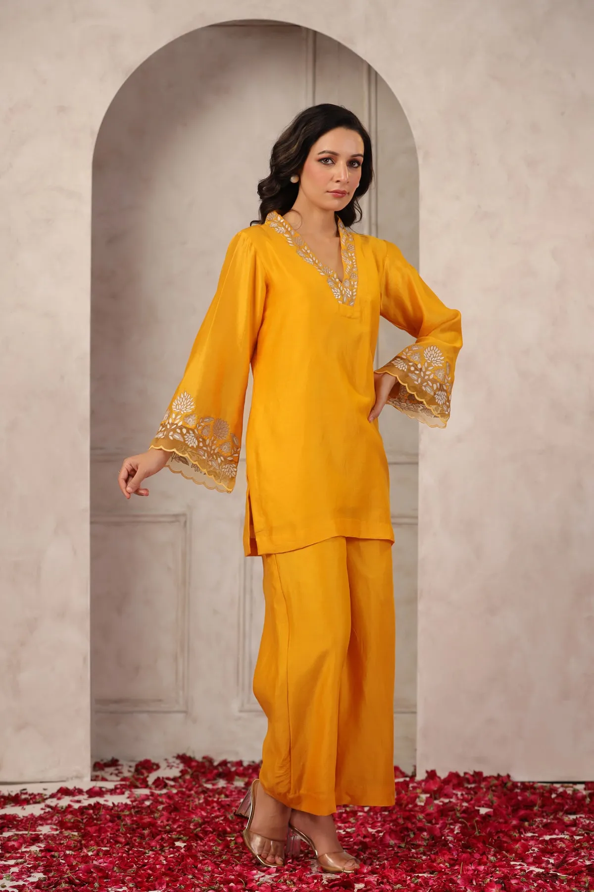 Luxurious Chanderi Silk Co-ord Set