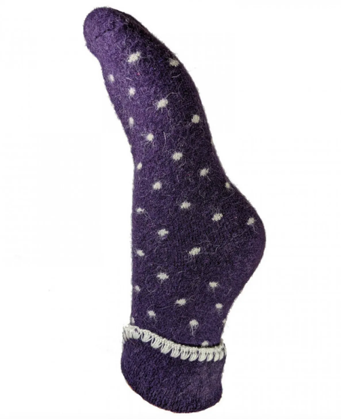 Luxurious Cuff House Socks in Tiny Dots