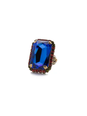 Luxurious Emerald-Cut Cocktail Ring - RBT69AGBML