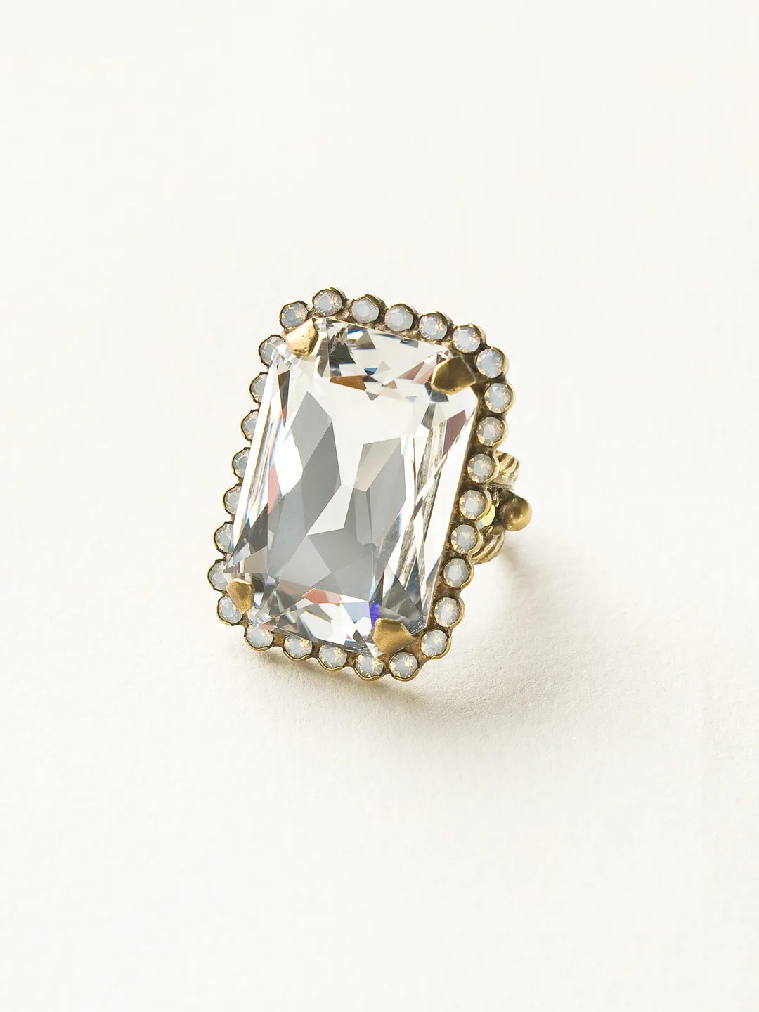 Luxurious Emerald-Cut Cocktail Ring - RBT69AGWBR