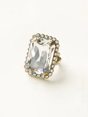Luxurious Emerald-Cut Cocktail Ring - RBT69AGWBR