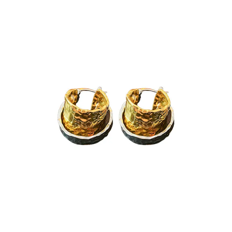 Luxurious Heart Copper Electroplating Earrings