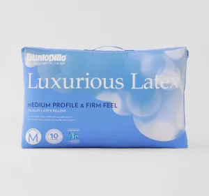 Luxurious Latex Medium Profile Firm Feel Pillow
