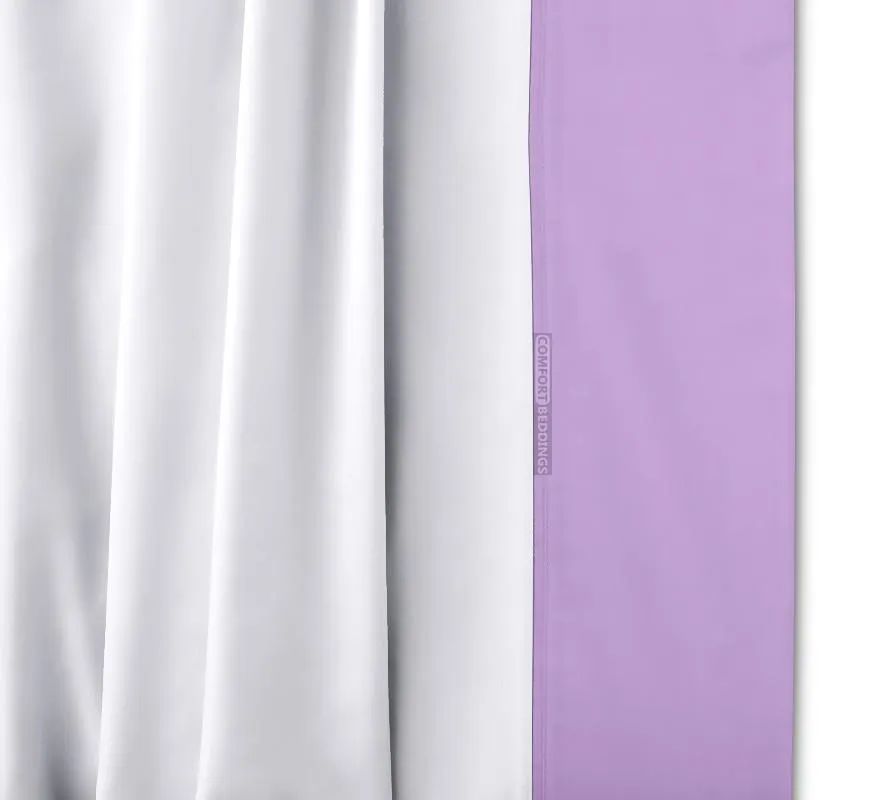 Luxurious Lilac Two Tone Bed Skirt