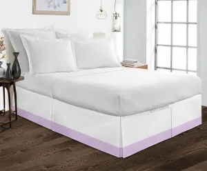 Luxurious Lilac Two Tone Bed Skirt