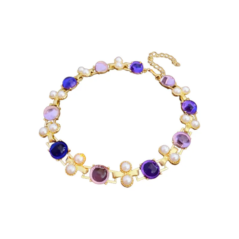 Luxurious Pearl Plant Alloy Pearl Inlay Jewelry Sets