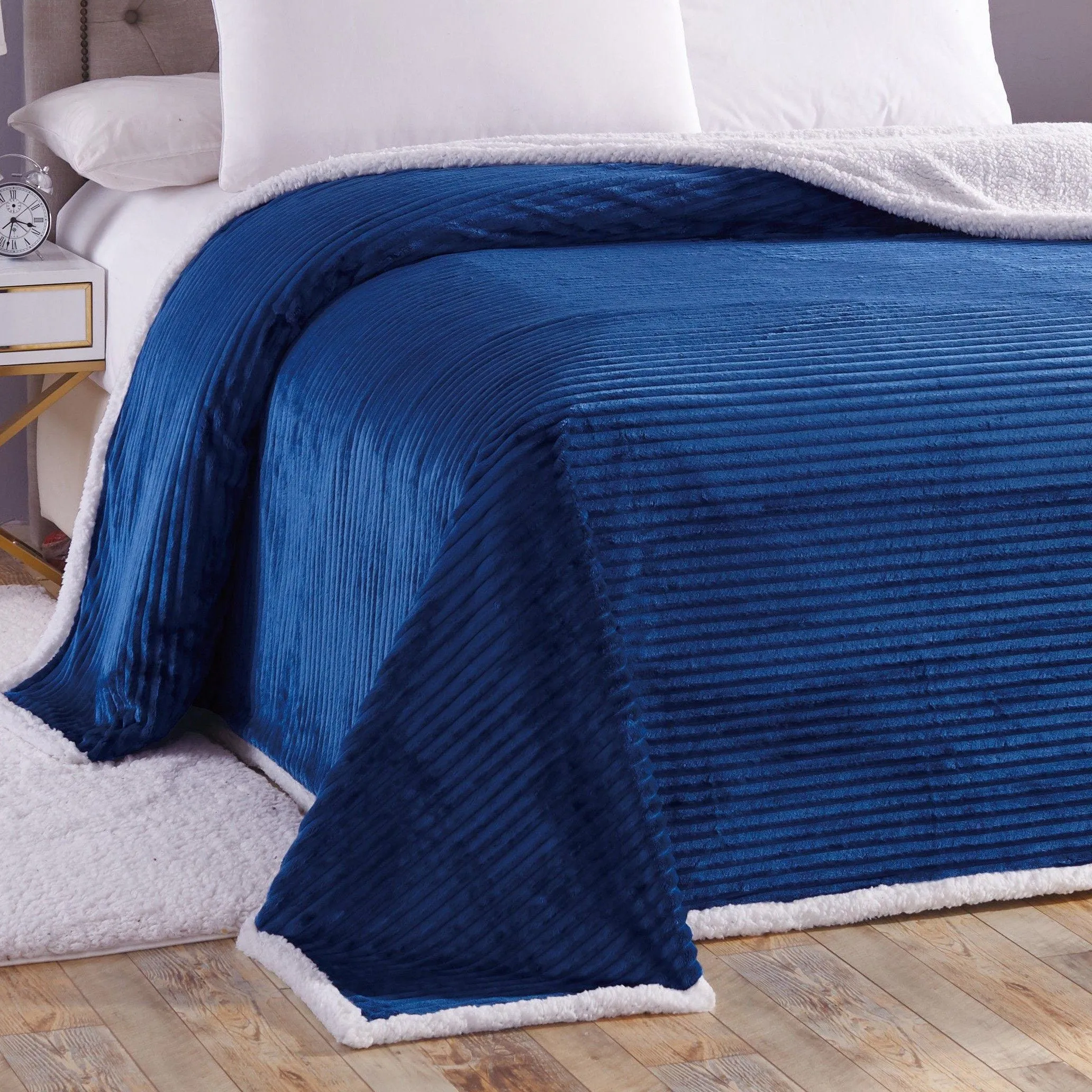 Luxurious Reversible Designer Sherpa