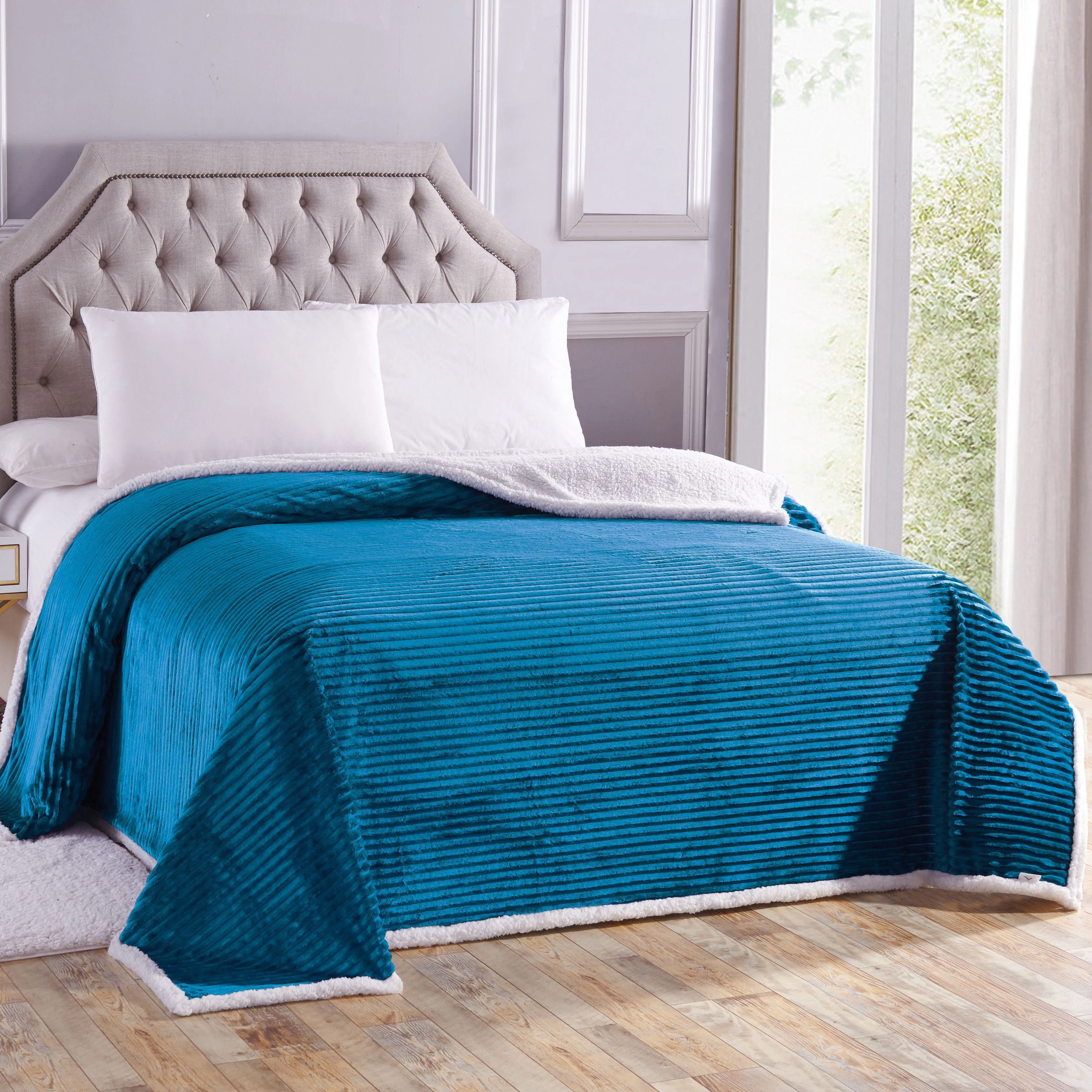 Luxurious Reversible Designer Sherpa
