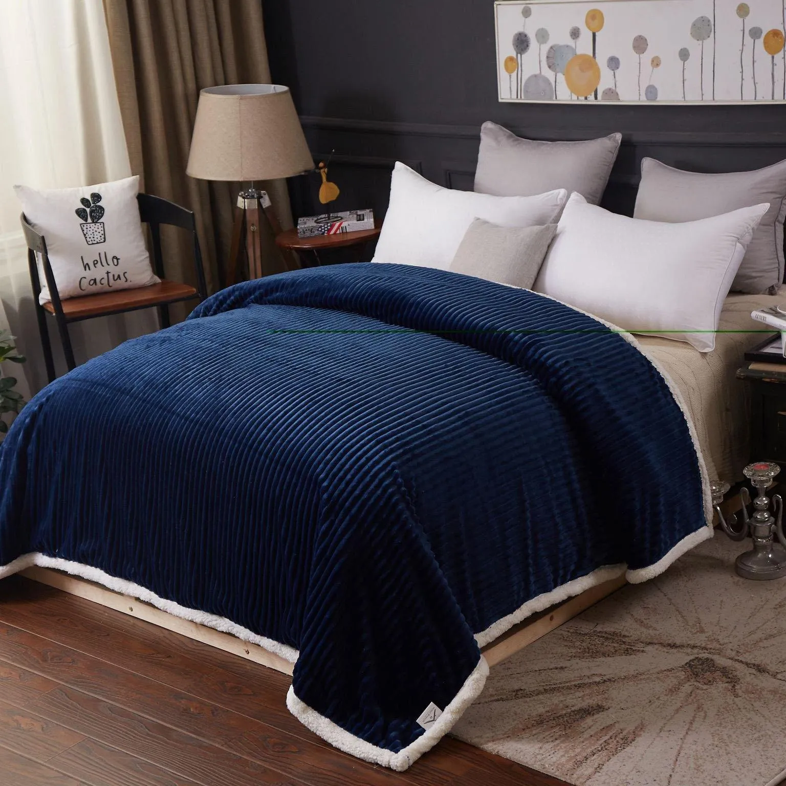 Luxurious Reversible Designer Sherpa