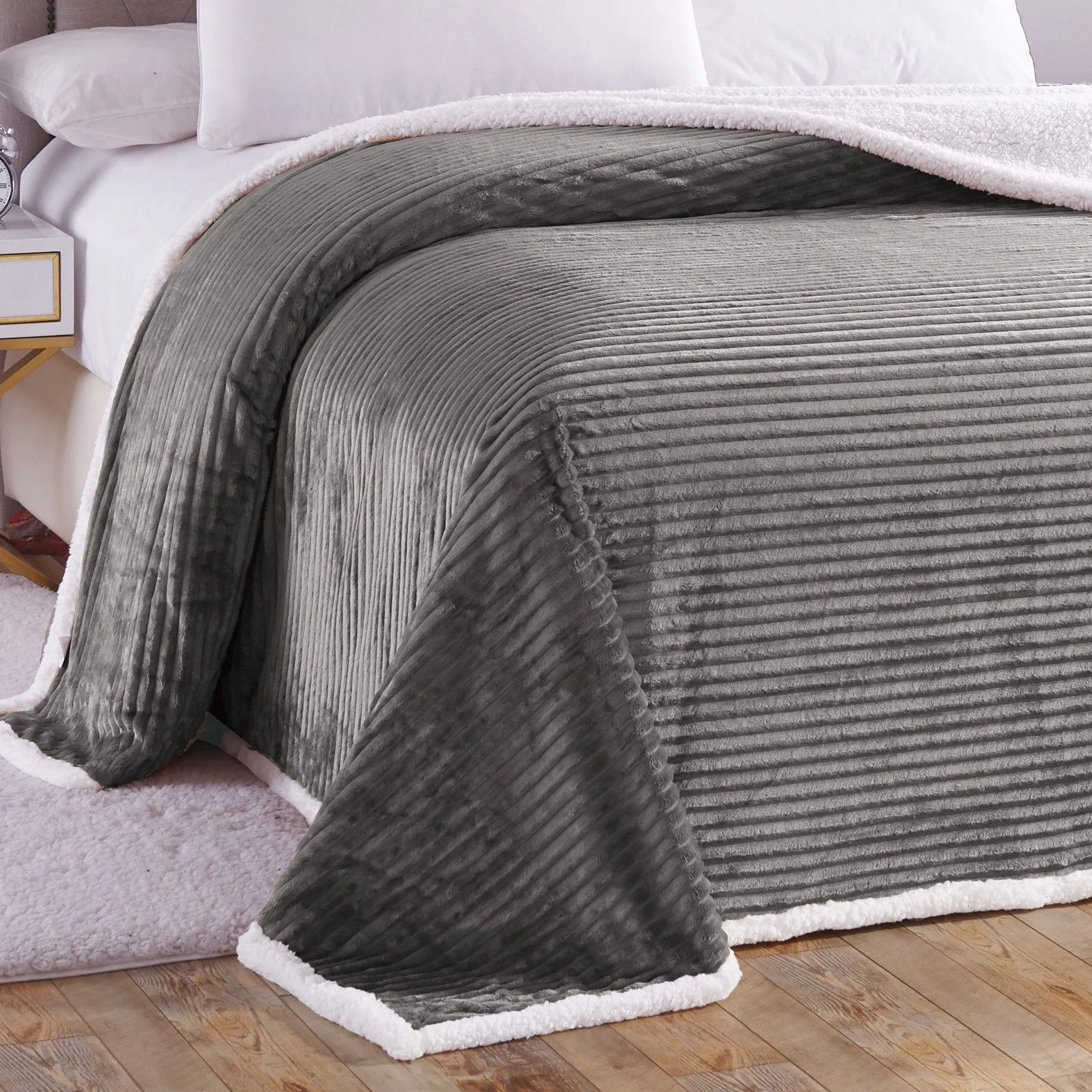 Luxurious Reversible Designer Sherpa