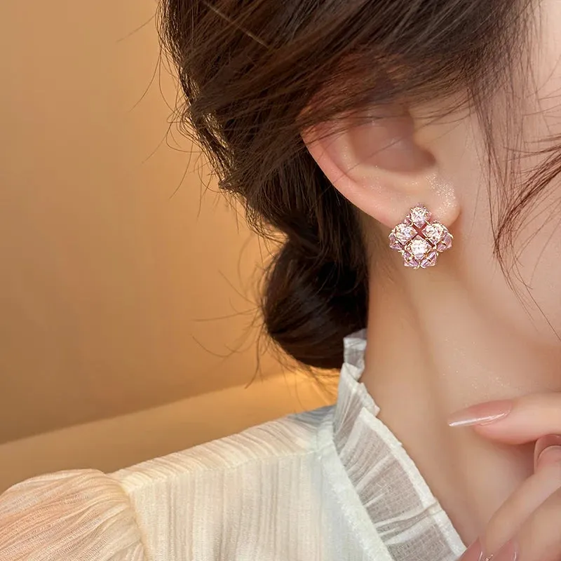 Luxurious Shiny CZ Earrings