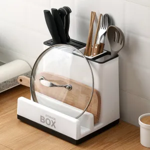 Luxurious White Tableware Storage Holder