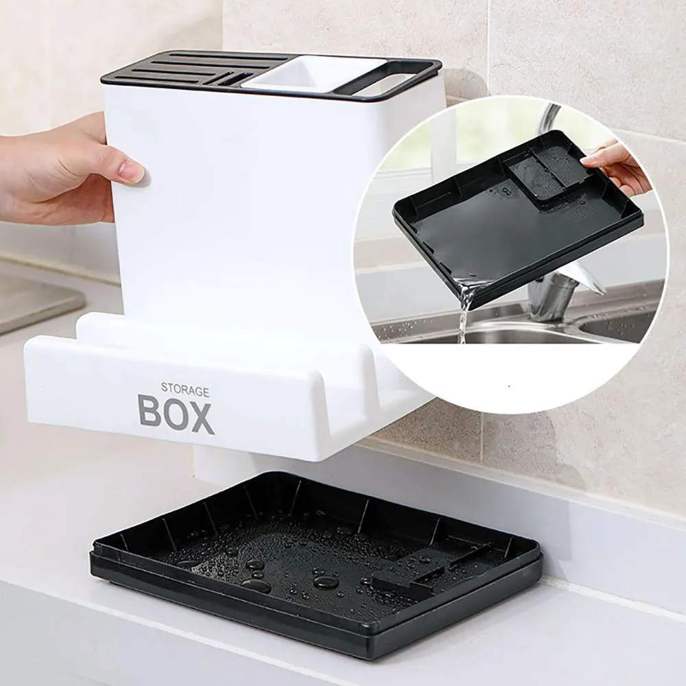 Luxurious White Tableware Storage Holder
