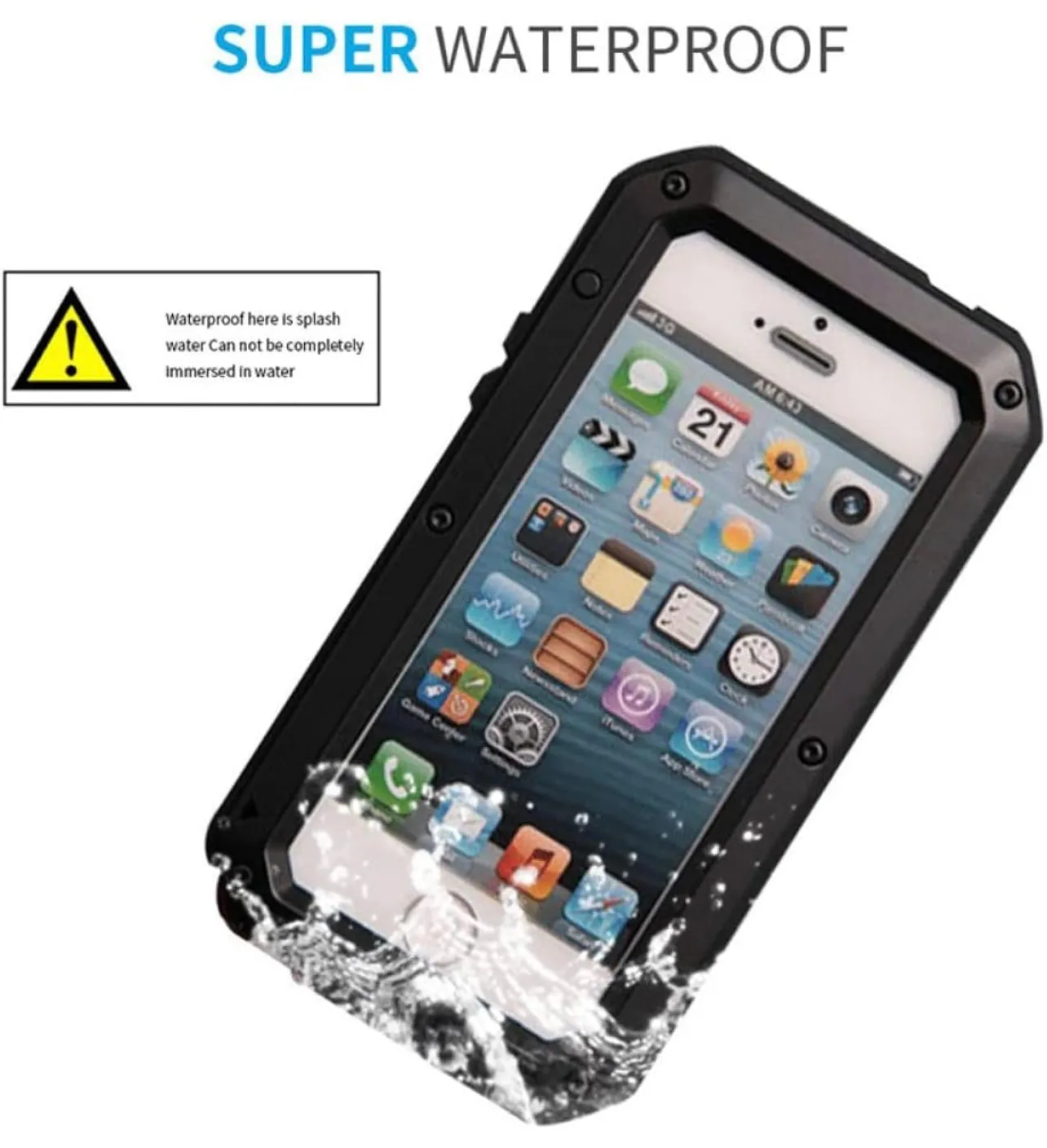 Luxury Doom Armor Life Shock Dropproof Shockproof Metal Aluminum   Silicone Protective Case for iPhone
