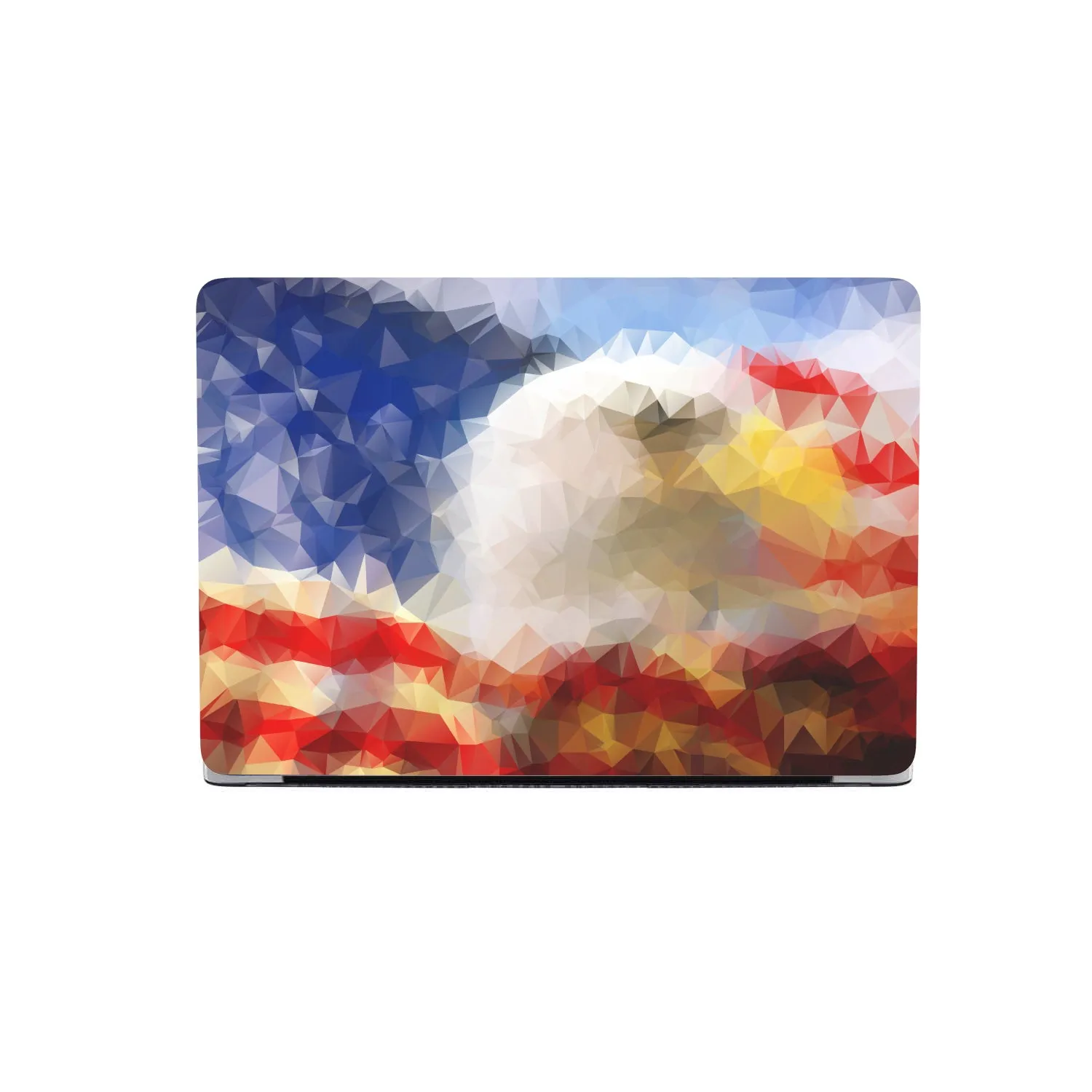 Macbook Hard Shell Case - Polygonal Eagle American Flag