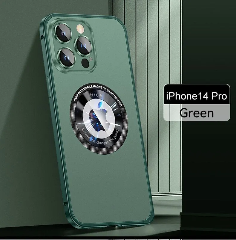 Magsafe Magnetic Metal Phone Case Aluminum Frame With Lens For IPhone