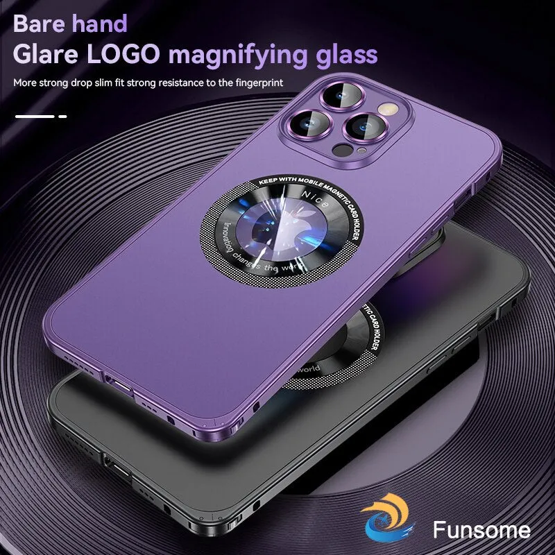 Magsafe Magnetic Metal Phone Case Aluminum Frame With Lens For IPhone