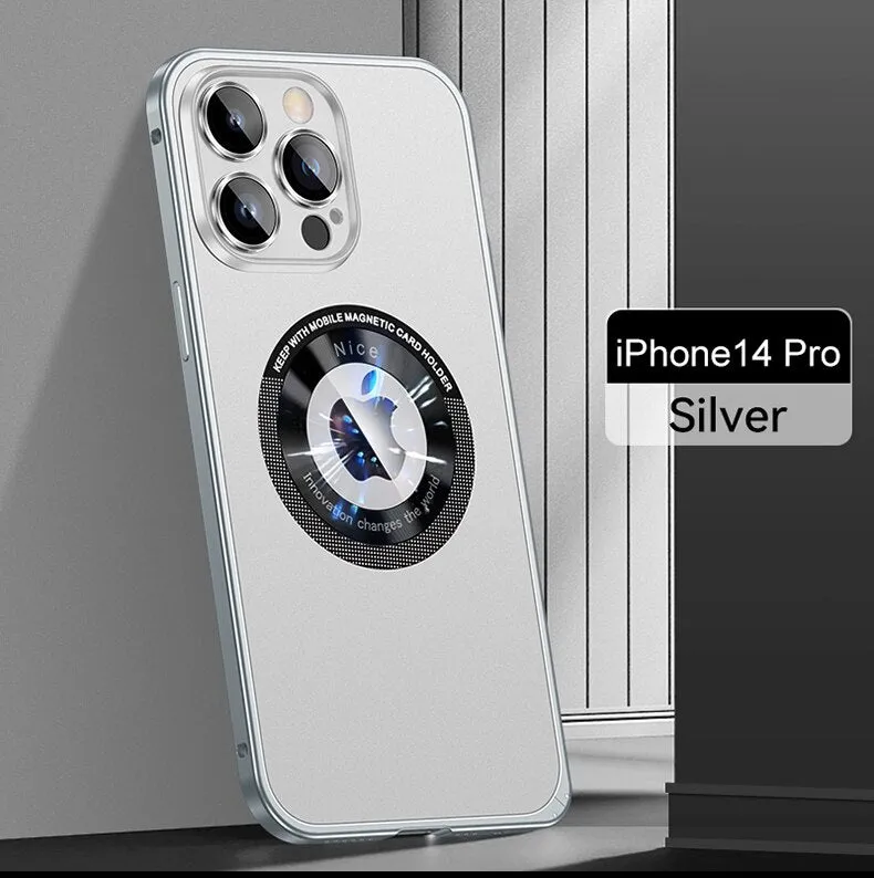 Magsafe Magnetic Metal Phone Case Aluminum Frame With Lens For IPhone