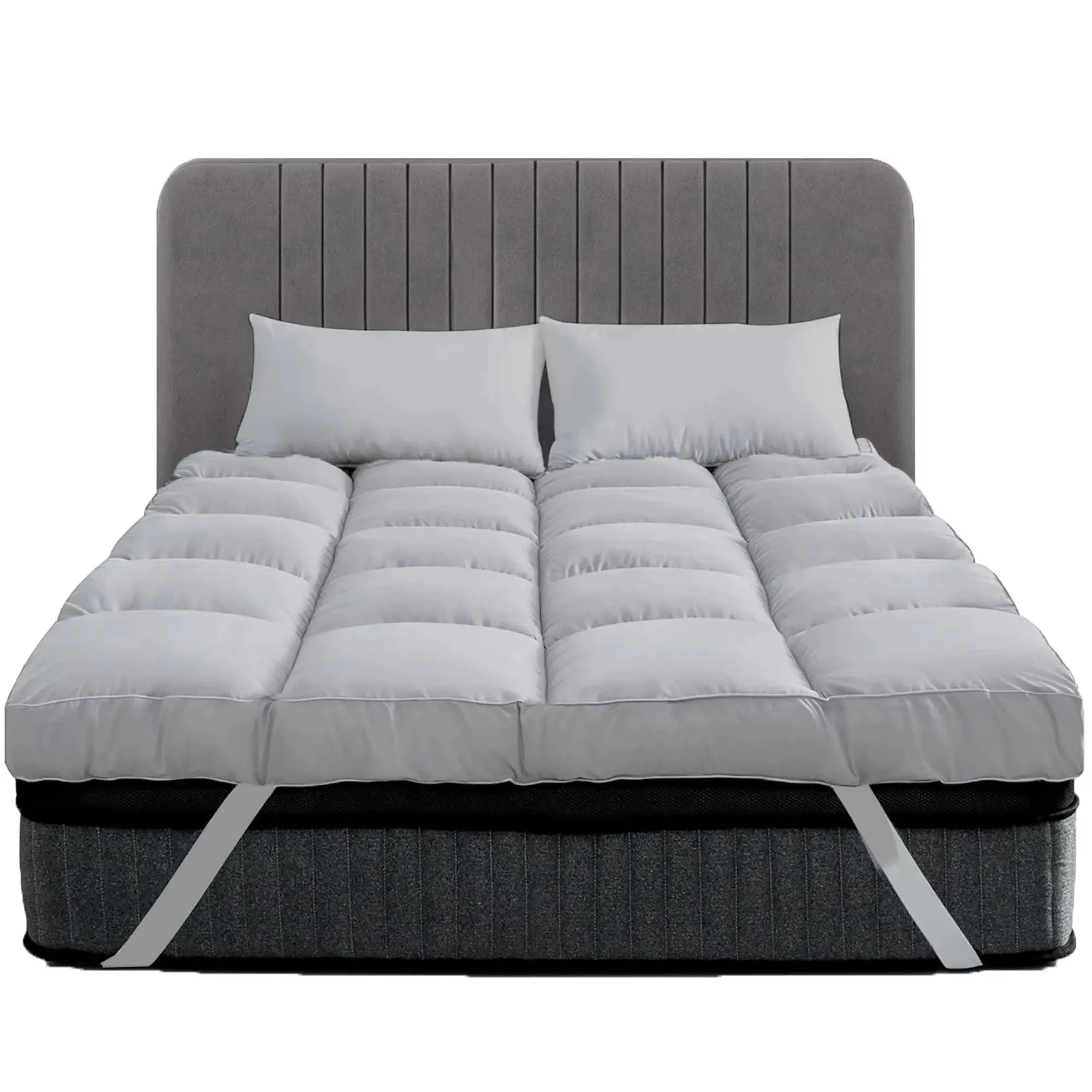 Mattress Topper Double 10CM Extra Thick with 1000GSM Filling Fiber | 135 cm x 190 cm