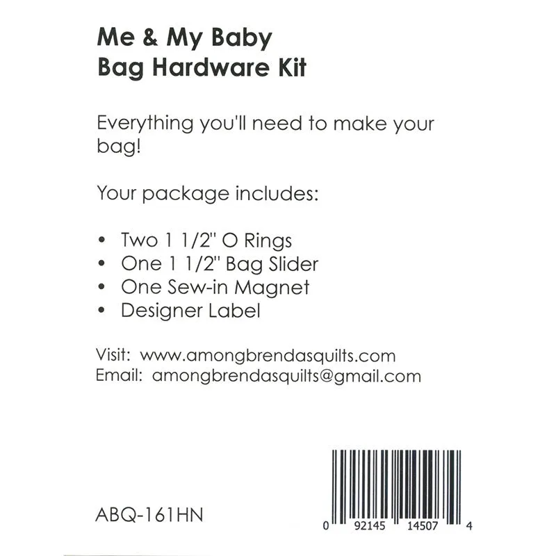 Me & My Baby Diaper Bag Hardware Kit - Nickel