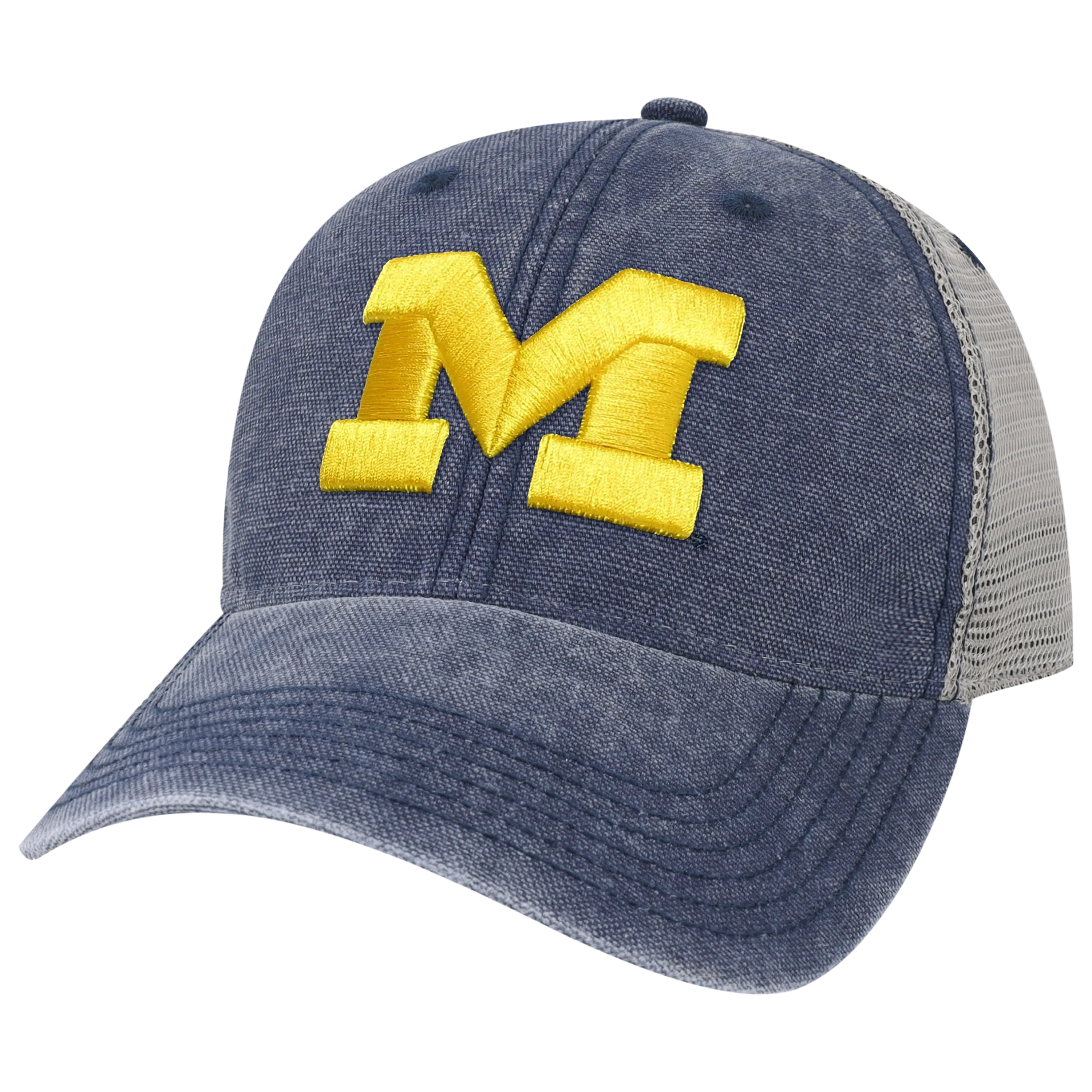 Michigan Wolverines Navy/Grey Dashboard Trucker Hat
